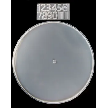 Silikonová forma na epoxidovou pryskyřici - hodiny s čísly II. jakost