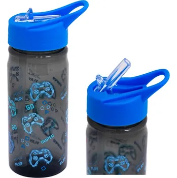 Láhev Astra Plastová láhev s výsuvnou brčkem AquaPure GO PLAYING, 450ml, 511025005