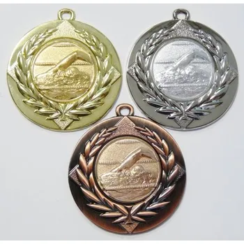 Plavání medaile D6A-A47 Zde napište text na štítky a zadejte do košíku. Více informací POPIS v dolní části.