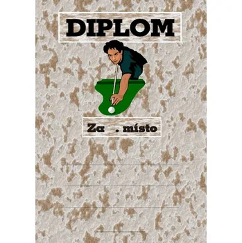 Kulečník diplom A4 č.5 Budete vyplňovat na PC - zde napište BEZ LINEK.