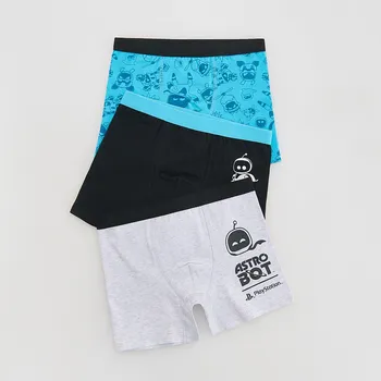 Dětská móda Reserved - Boxerky Astro Bot 3 ks - modrá - 707CY-55X - 707CY-55X-U92