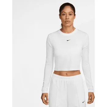 Dámské tričko Nike Nike Sportswear Chill Knit tričko s dlouhým rukávem - 0 - bílá - L