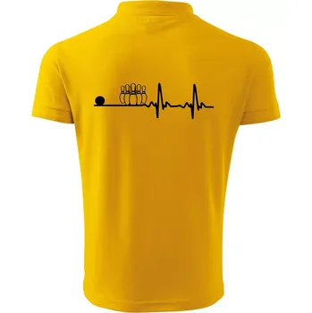 Pánská košile Kuželky EKG - Polokošile pánská Pique Polo 203 - 4XL ( Žlutá )