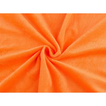 Minky hladké / jemný plyš SAN Balení: 1 m, Varianta: 24 (25) oranžová - 8596475629607
