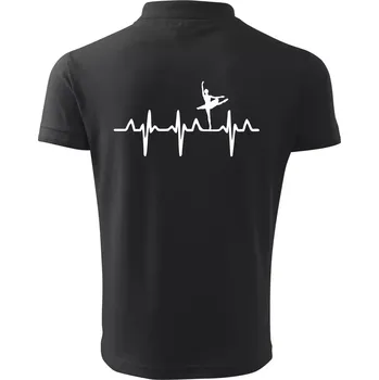 Pánská košile EKG balet - Polokošile pánská Pique Polo 203 - 3XL ( Dřevěné uhlí )