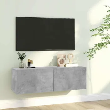 vidaXL TV stolek 100x30x30 cm kompozitní dřevo [801484] Barva: Betonová šedá