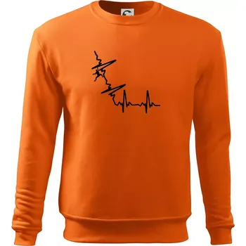 Pánská mikina EKG bouldering - Mikina Essential pánská - M ( Oranžová )