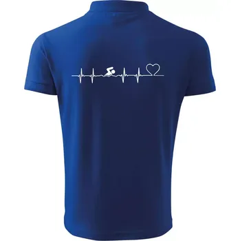 Pánská košile Plavání EKG - Polokošile pánská Pique Polo 203 - 5XL ( Královská modrá )