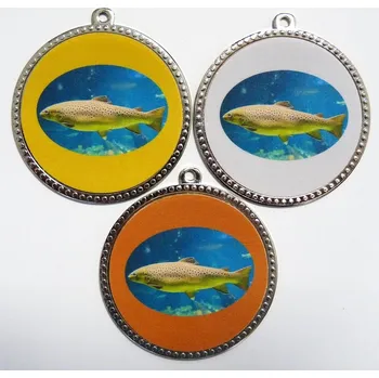 Pstruh medaile D75-L338 Zde napište text na štítky a součet zadejte do košíku. Více informací viz.POPIS v dolní části.