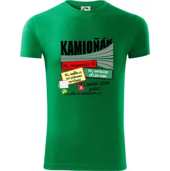 Pánské tričko Výhody řidiče kamionu - Viper FIT - Pánské zůžené tričko - M ( Středně zelená )