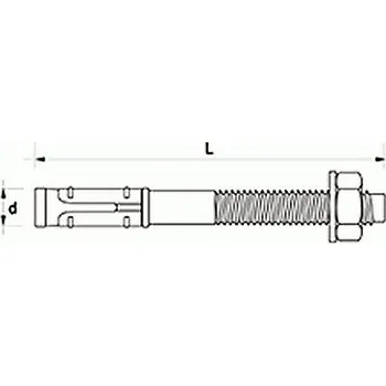 Hmoždinka kotva ocel 8 mm 90 mm