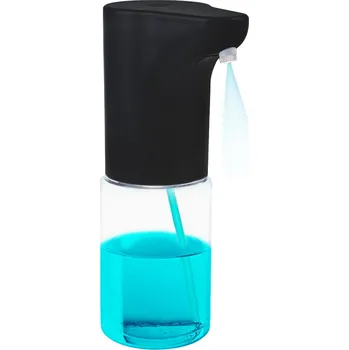 Automatický dávkovač Promedix, zásobník na tekutá mýdla, dezinfekční prostředky, 300 ml, 4xAA, černý, PR-540 B