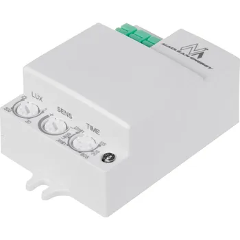Pohybové čidlo Mikrovlnný detektor pohybu Maclean, dosah 8 m, max. zátěž 1200 W, IP20, 5,8 GHz, MCE316