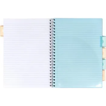 Sešit Pukka Pad Spirálový sešit Pastel project book, mix, A4, linkovaný, 100 listů, PUKKA PAD 2012-PST 579138