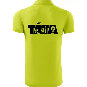 Pánská košile Táta nápis - elektrikář - Polokošile Victory sportovní (dresovina) - M ( Limetková )