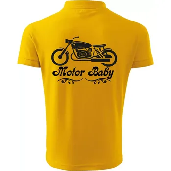 Pánská košile Motor baby - Polokošile pánská Pique Polo 203 - 2XL ( Žlutá )