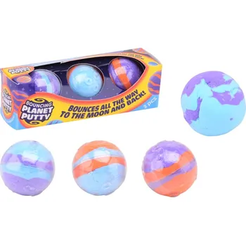 Dětský míč Skákací pěnové míčky Planety 3 ks