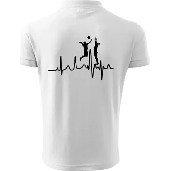 Pánská košile EKG volejbalistky - Polokošile pánská Pique Polo 203 - 4XL ( Bílá )