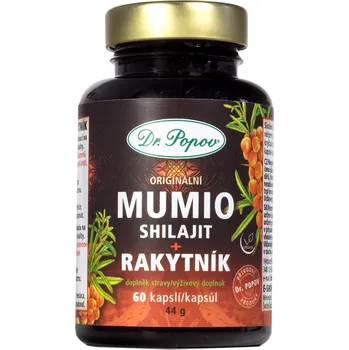Přírodní produkt Dr. Popov Mumio Shilajt + rakytník 60 cps.