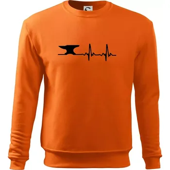 Pánská mikina EKG kovář - Mikina Essential pánská - M ( Oranžová )