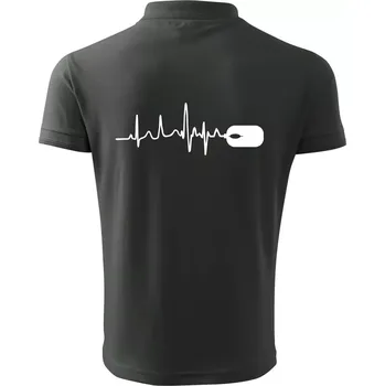 Pánská košile EKG myš - Polokošile pánská Pique Polo 203 - 4XL ( Tmavá břidlice (šedá se zeleným nádechem) )