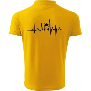 Pánská košile EKG horolezec - Polokošile pánská Pique Polo 203 - 4XL ( Žlutá )