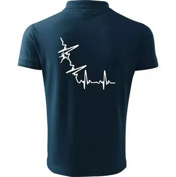 Pánská košile EKG bouldering - Polokošile pánská Pique Polo 203 - XL ( Námořní modrá (velmi tmavá - téměř černá) )