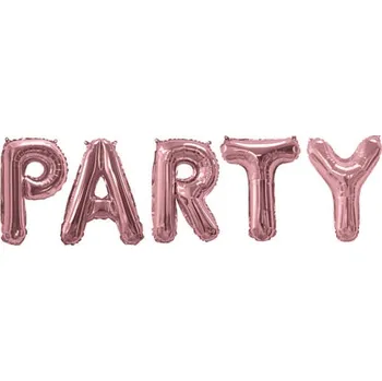 Balónek Neviti - Foliový balonek "Party" v růžové zlaté - Glitz &amp; Glamour Pink &amp; -