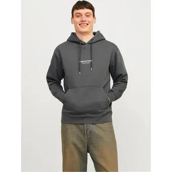 Pánská mikina Jack and Jones Vester Hoodie Iron Gate L