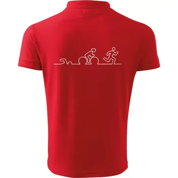 Pánská košile EKG triatlon - Polokošile pánská Pique Polo 203 - 3XL ( Červená )