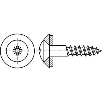 Šroub vrut parepetový nerez A2 CU 50 mm 4.5 mm