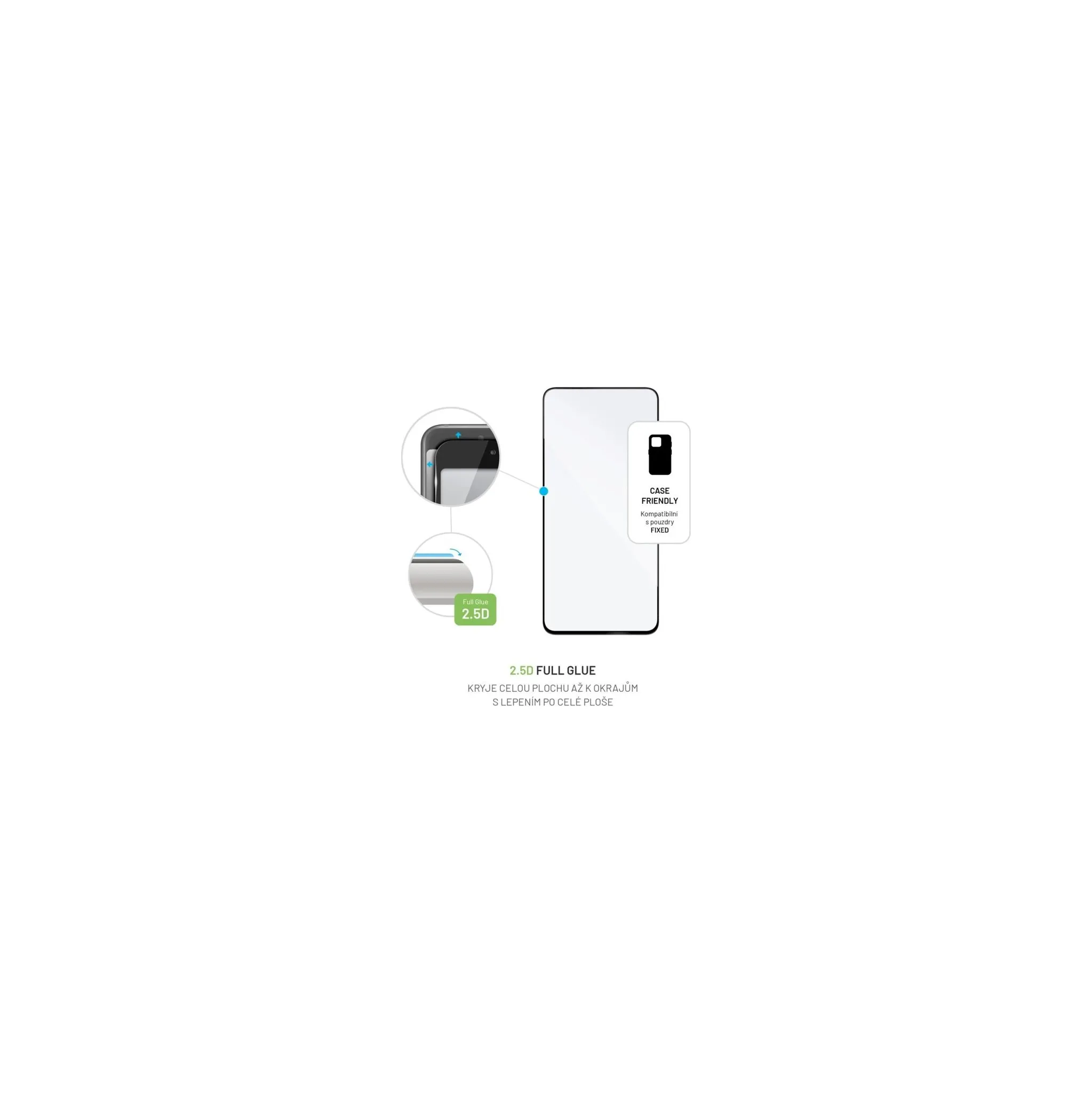 Fotografie 3 -  FIXED FIXGFA-1450-BK ochranné sklo pro Xiaomi 14T/14T Pro černé