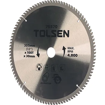 Pilový kotouč TOLSEN Pilový kotouč na hliník TCT 305 × 30 - 100z 76570
