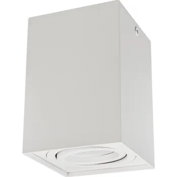 Bodové svítidlo Halogenové bodové svítidlo GU10 MCE426 W, 80x80x115mm, hranaté, hliník, barva bílá