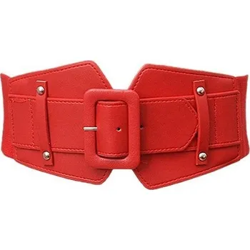 Opasek Dámský kožený široký korzetový pásek Farina Červený Lifestyle 20031207323263937s2