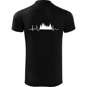 Pánská košile EKG les - Polokošile Victory sportovní (dresovina) - 3XL ( Černá )