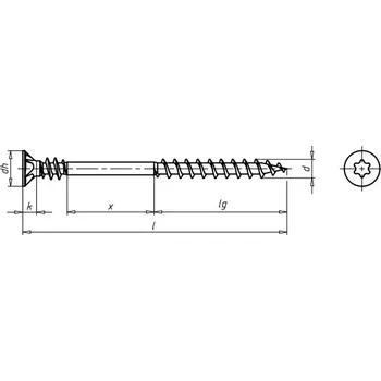 Vrut vrut deskový ocel ZB 3.5 mm 30 mm