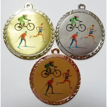 Zimní triatlon medaile D113-L53 Zde napište text na štítek a zadejte do košíku. Více informací viz.POPIS v dolní části.