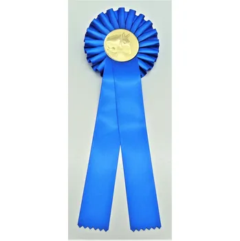 Hlava koně kokarda modrá POTISK STUHY NEPROVÁDÍME. U tohoto výrobku nelze požadovat žádný text.