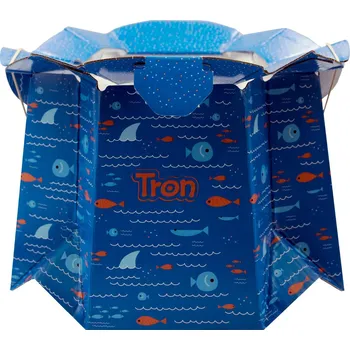 Nočník Jednorázový dětský nočník, podporuje váhu 30 kg, snadno se používá, absorbuje tekutiny a eliminuje zápach, design: ryba.