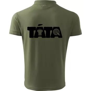 Pánská košile Táta nápis - cyklista - Polokošile pánská Pique Polo 203 - S ( Khaki )