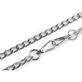 Řetízek Řetízek na kabelky a mobilní telefony s karabinou délka 114 cm, Balení 1 ks, Varianta 1 stříbrná