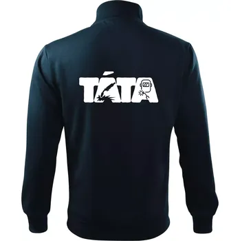 Pánská mikina Táta nápis - svářeč - Mikina bez kapuce Adventure - S ( Námořní modrá (velmi tmavá - téměř černá) )
