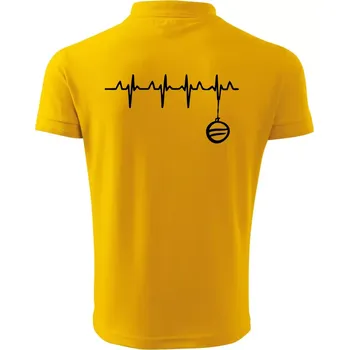 Pánská košile EKG Vánoční ozdoba - Polokošile pánská Pique Polo 203 - 3XL ( Žlutá )