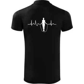 Pánská košile EKG švihadlo - Polokošile Victory sportovní (dresovina) - L ( Černá )