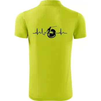 Pánská košile EKG svářeč - Polokošile Victory sportovní (dresovina) - S ( Limetková )