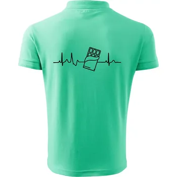 Pánská košile EKG čokoláda - Polokošile pánská Pique Polo 203 - 3XL ( Mátová )