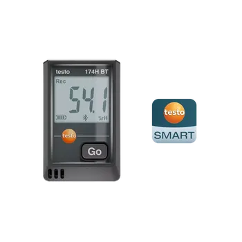 Testo 174 H BT - Mini záznamník pro měření teploty a vlhkosti s připojením Bluetooth® a aplikací