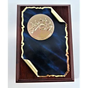 Bowling plaketa H122-G191M-A3 Zde napište text na štítek a zadejte do košíku. Více informací viz.POPIS v dolní části.