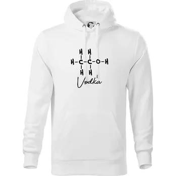 Pánská mikina Barová chemie - vodka - Mikina pánská Cape s kapucí - 3XL ( Bílá )
